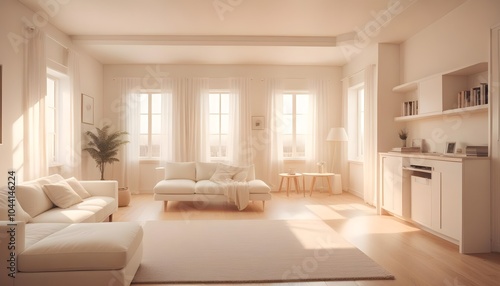 Illustration of the living room interior