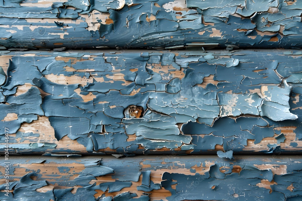 Weathered Blue Wood with Peeling Paint Texture Weathered Blue Wood with Peeling Paint Texture