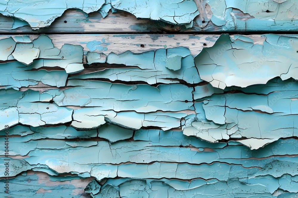 Textured Layers of Peeling Blue Paint on Wood Textured Layers of Peeling Blue Paint on Wood