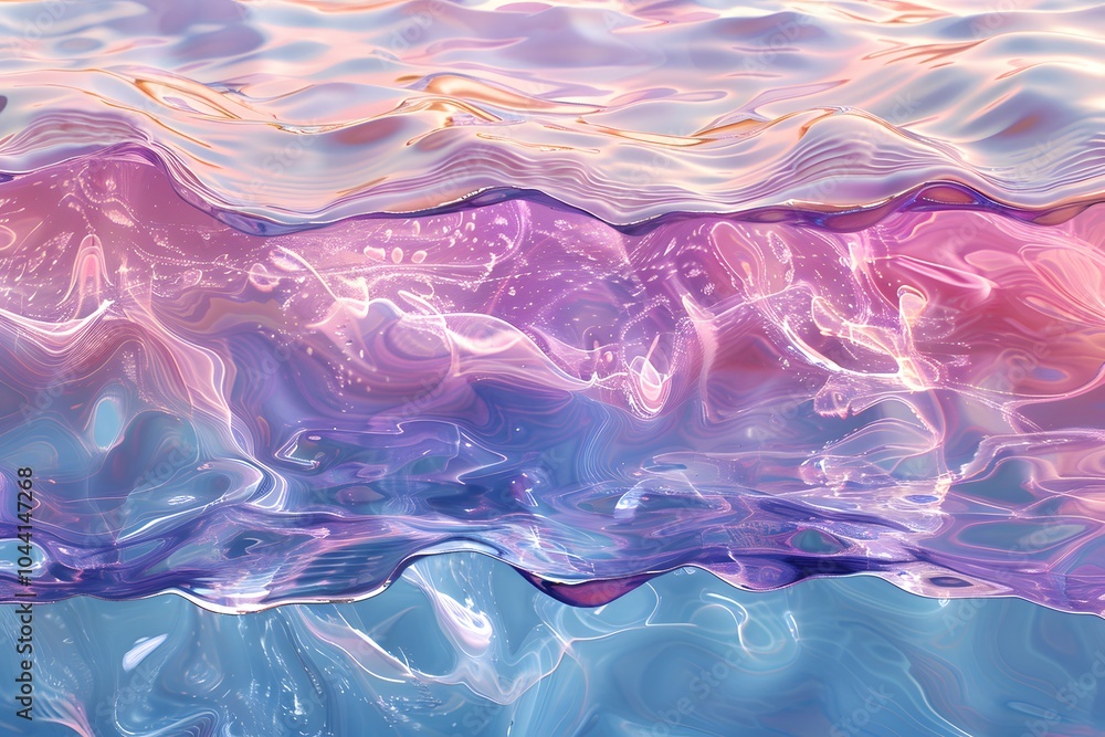 Ethereal Waves: A Dreamy Blend of Colors in Water Ethereal Waves: A Dreamy Blend of Colors in Water