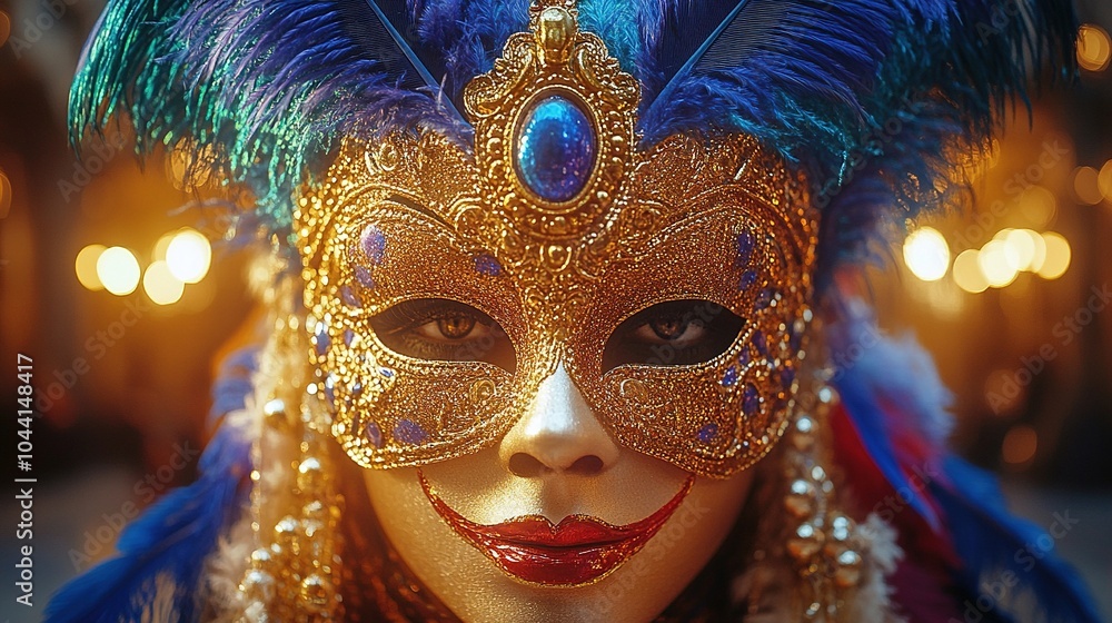 Mardi Gras Glittering Mask Mardi Gras Glittering Mask