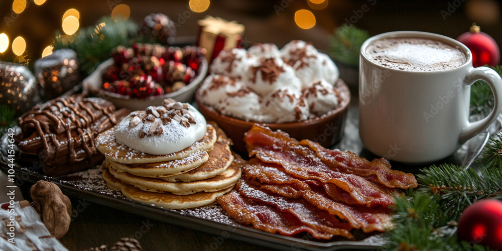 Christmas Cookies, Hot Drinks and Bacon Christmas Cookies, Hot Drinks and Bacon