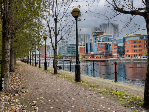 canal in the city photo