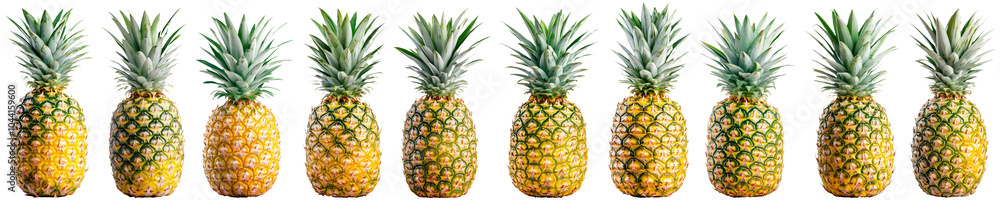 Fresh Pineapple Fruit with Green Stem Isolated on Transparent Background Ideal for Product Banners, Social Media Posts, Cover Designs, Marketing Campaigns, and Decorative Artwork Featuring Pine Fresh Pineapple Fruit with Green Stem Isolated on Transparent Background Ideal for Product Banners, Social Media Posts, Cover Designs, Marketing Campaigns, and Decorative Artwork Featuring Pine