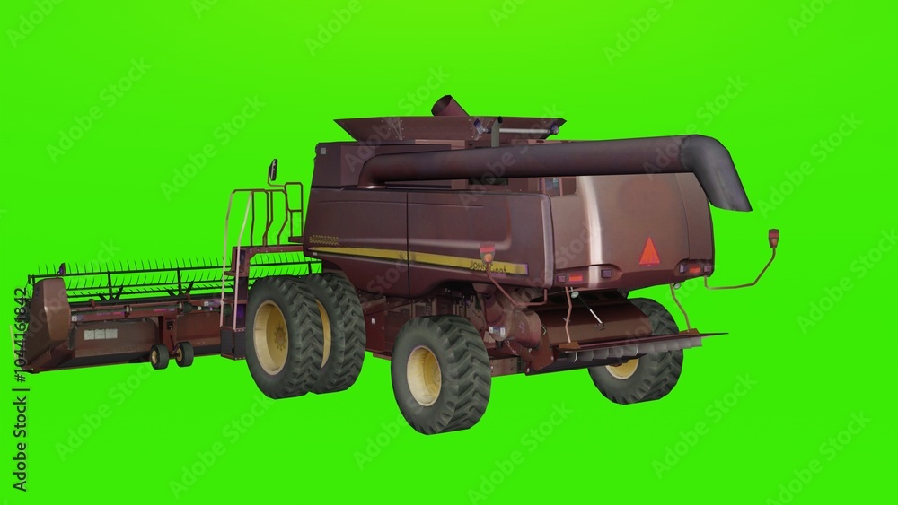 Obraz premium Tractor Combine Harvester