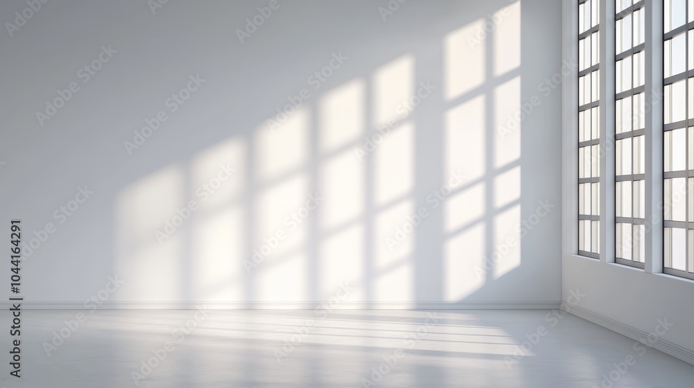 Serene Minimalist White Workspace with Textured Wall and Soft Lighting for Creative Inspiration Serene Minimalist White Workspace with Textured Wall and Soft Lighting for Creative Inspiration