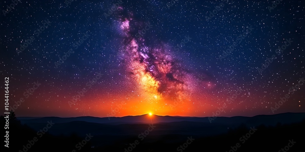 Starfield: A night sky view with glowing stars A panoramic shot of the night sky with thousands of twinkling stars. Starfield: A night sky view with glowing stars A panoramic shot of the night sky with thousands of twinkling stars.
