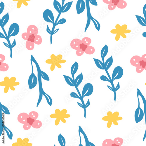 Easter pattern. Seamless Easter vector pattern for decoration