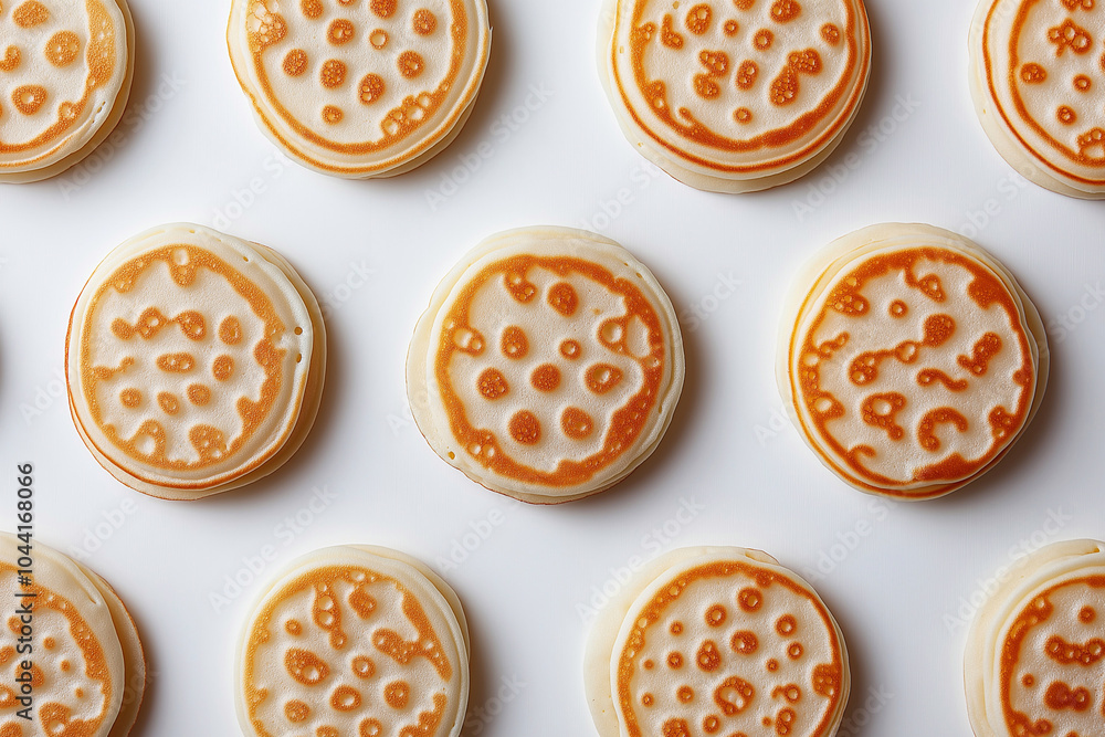 small pancakes on a white background small pancakes on a white background