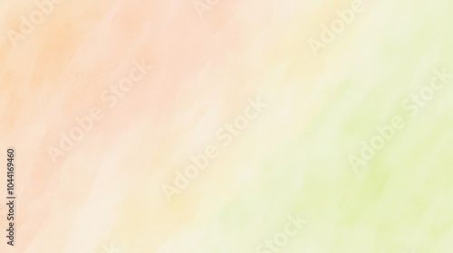 Colorful abstract watercolor texture for vibrant backgrounds, perfect for creative projects. Green, orange, yellow hues blend in soft pattern. Brush strokes offer blank canvas for imagination