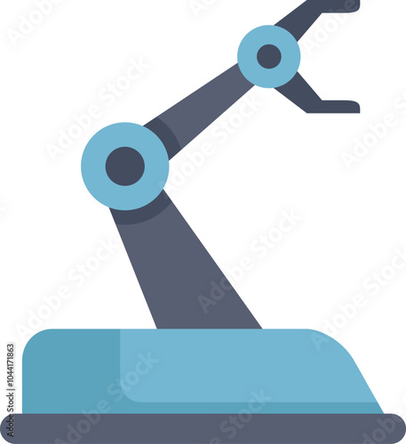 Modern robotic arm operating on production line, showcasing advanced automation technology for efficiency and precision