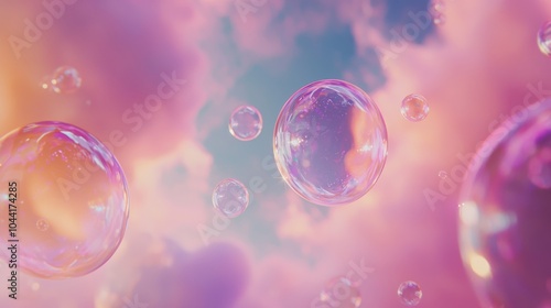 Wallpaper Mural The image should portray soap bubbles fluttering gently against a pastel-colored backdrop. The iridescent colors should be highlighted, creating a magical and harmonious mood. Torontodigital.ca