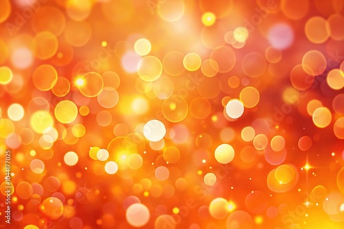 Cute Orange Bokeh Background for Vibrant and Playful Designs, Perfect for Wallpapers and Social Media Posts