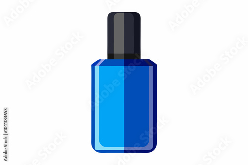 Purple nail polish isolated on a white background
