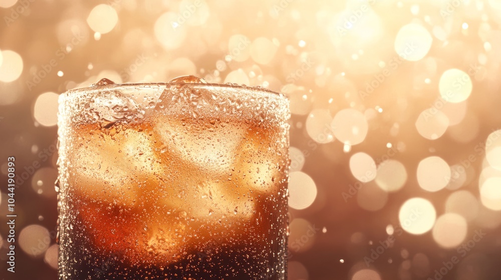 Close shot of chilled cola in a glass with water drops on it on a beautiful bokeh slightly blurred background with space for text or inscriptions
Close shot of chilled cola in a glass with water drops on it on a beautiful bokeh slightly blurred background with space for text or inscriptions