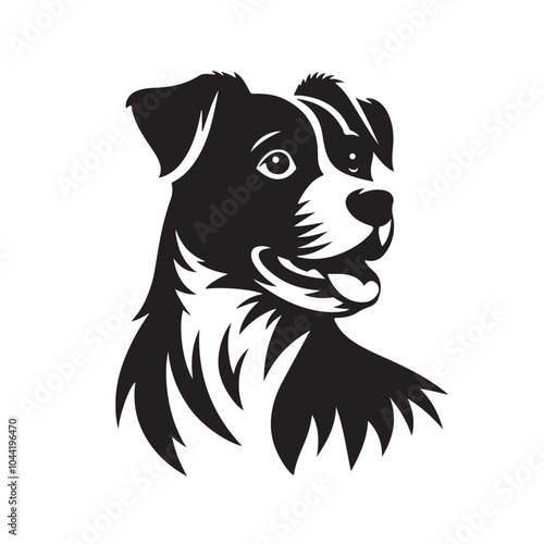 Dog silhouette vector design eps
