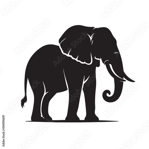 Elephant silhouette vector design eps
