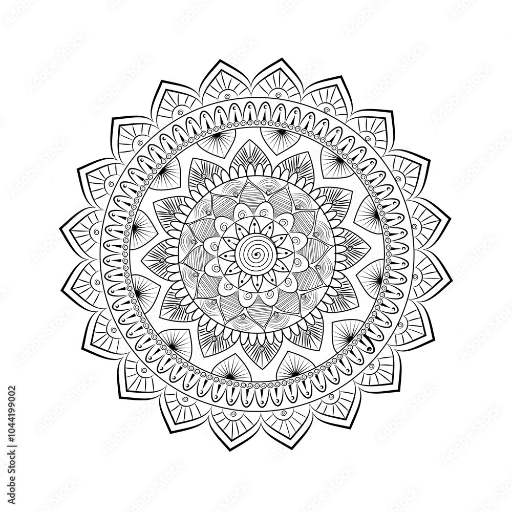 Fototapeta premium Intricate Vector Mandala Art