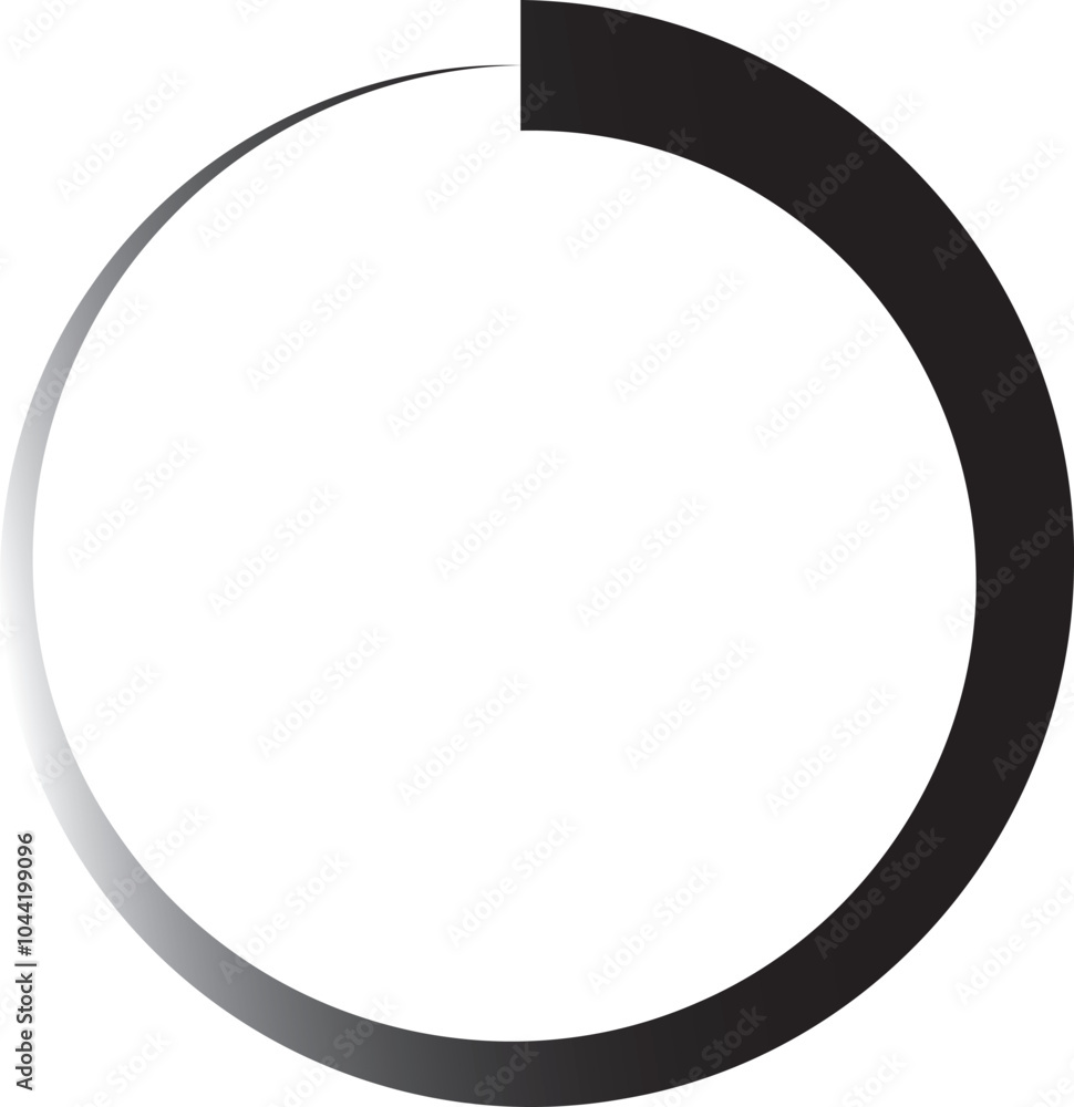 illustration of abstract rotating circle icons illustration of abstract rotating circle icons