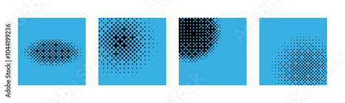 Pixel disintegration background. Decay effect. Dispersed dotted pattern.