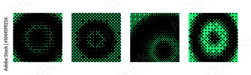 Pixel disintegration background. Decay effect. Dispersed dotted pattern.