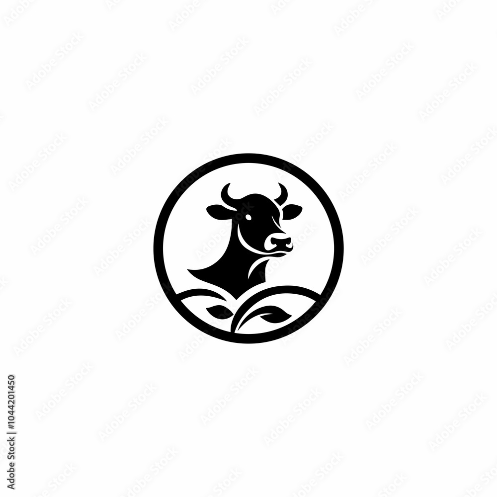 cow animal milk beef logo design symbol cow animal milk beef logo design symbol