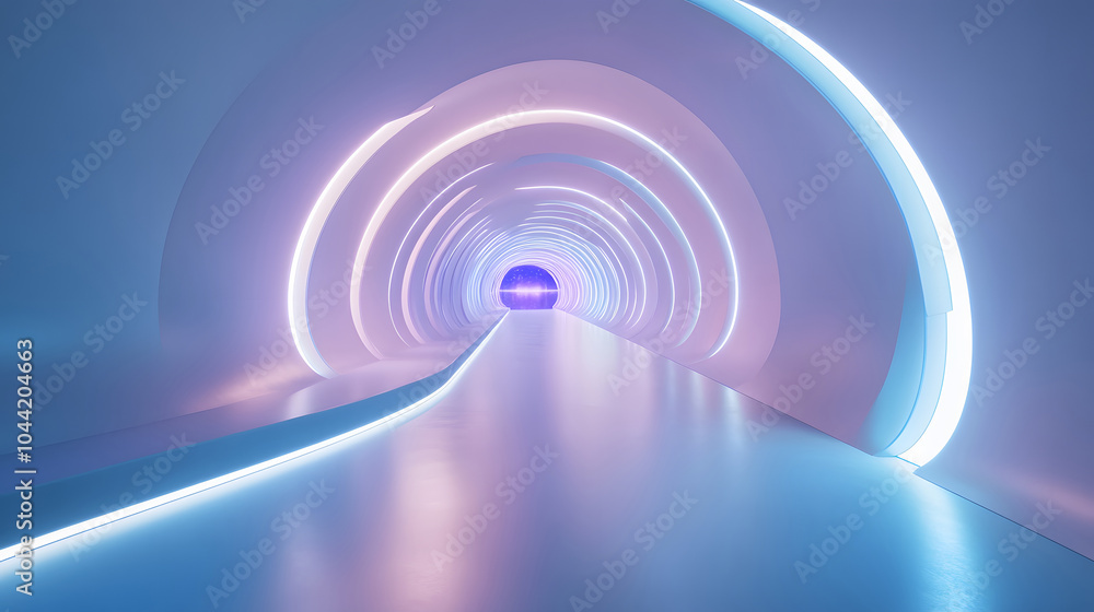 Fototapeta premium Fantasy light tunnel