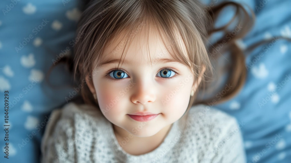 Portrait of a Young Girl with Blue Eyes Portrait of a Young Girl with Blue Eyes