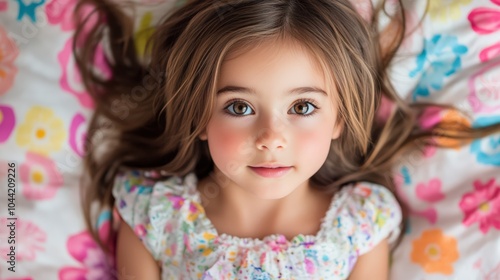 Portrait of a Serene Young Girl