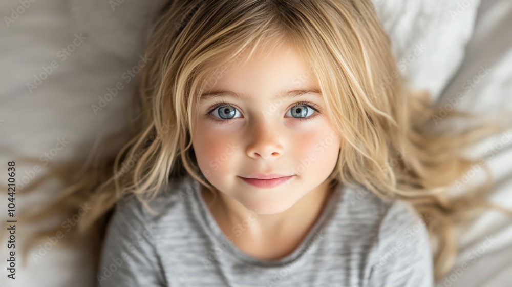 Portrait of a Young Girl with Blue Eyes Portrait of a Young Girl with Blue Eyes