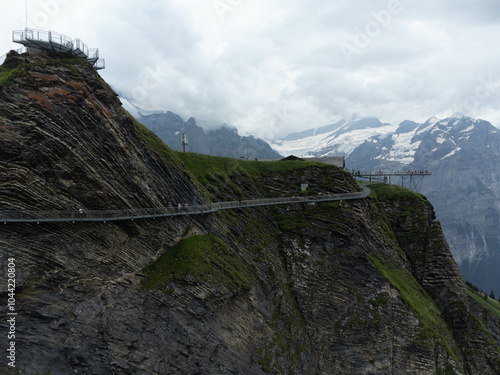 The Cliff First Walk in Grindelwald, Switzerland – Drone Photography photo