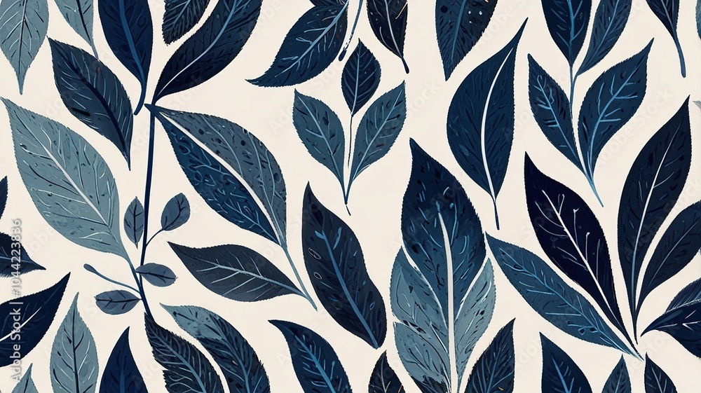 Fototapeta premium Abstract oil painting pattern in a small leave