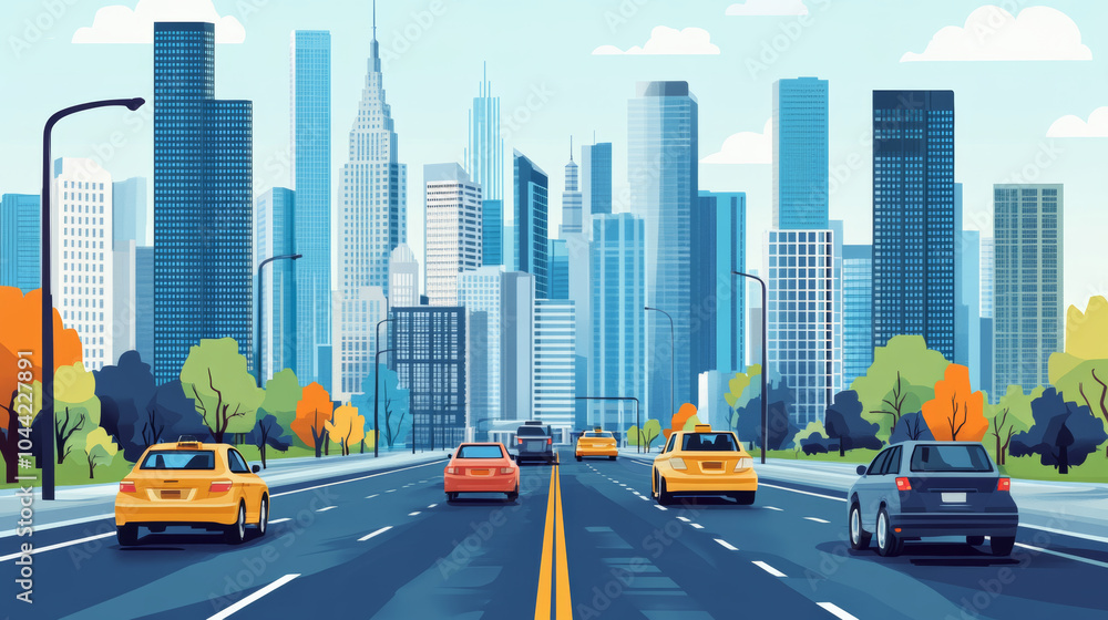 Modern urban architecture and streets Modern urban architecture and streets
