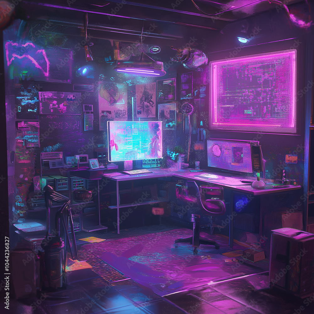 Loot Framework with Soft Pastel Fluorescents for a Delicate and Serene Setup Loot Framework with Soft Pastel Fluorescents for a Delicate and Serene Setup