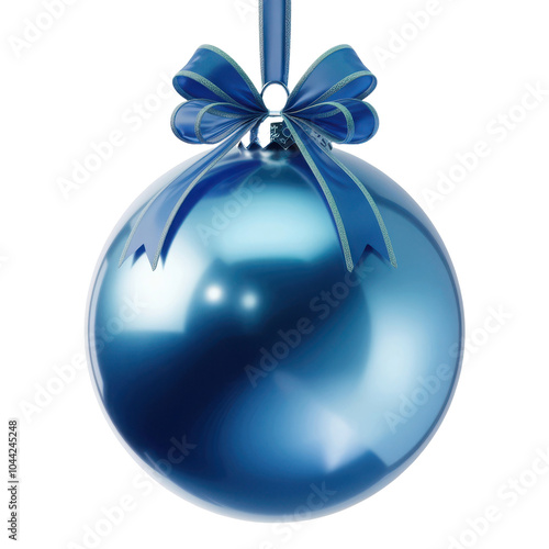 blue christmas ball 