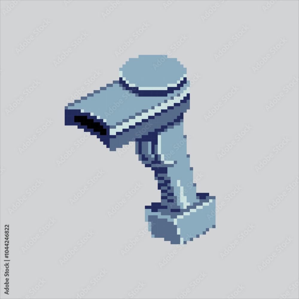 Fototapeta premium Pixel art illustration Barcode Scanner. Pixelated code Scanner. Barcode Scanner Transaction pixelated for the pixel art game and icon for website and video game. old school retro.