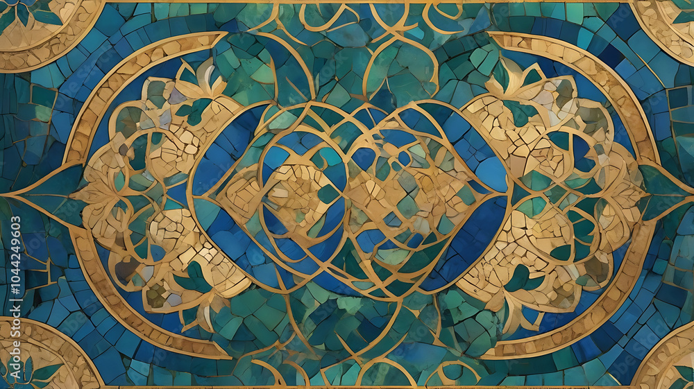 Fototapeta premium Regal Byzantine Mosaic Abstract