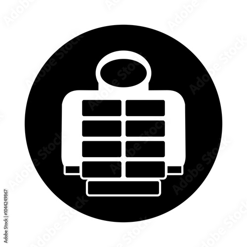 Jacket icon on white background. Vector illustration.