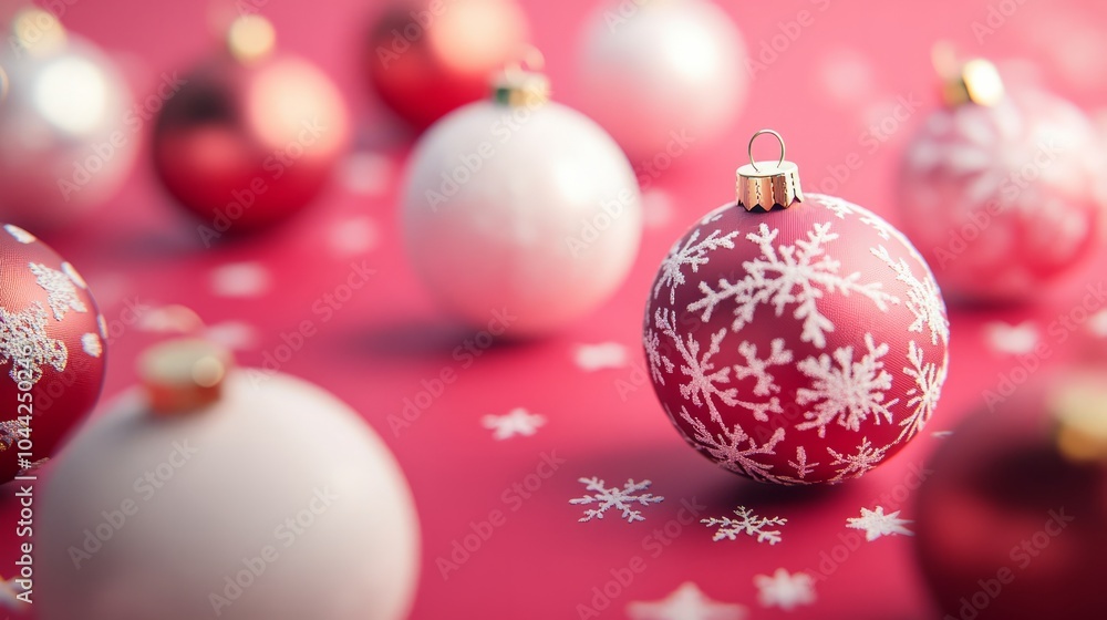 christmas background with red ball ornaments christmas background with red ball ornaments