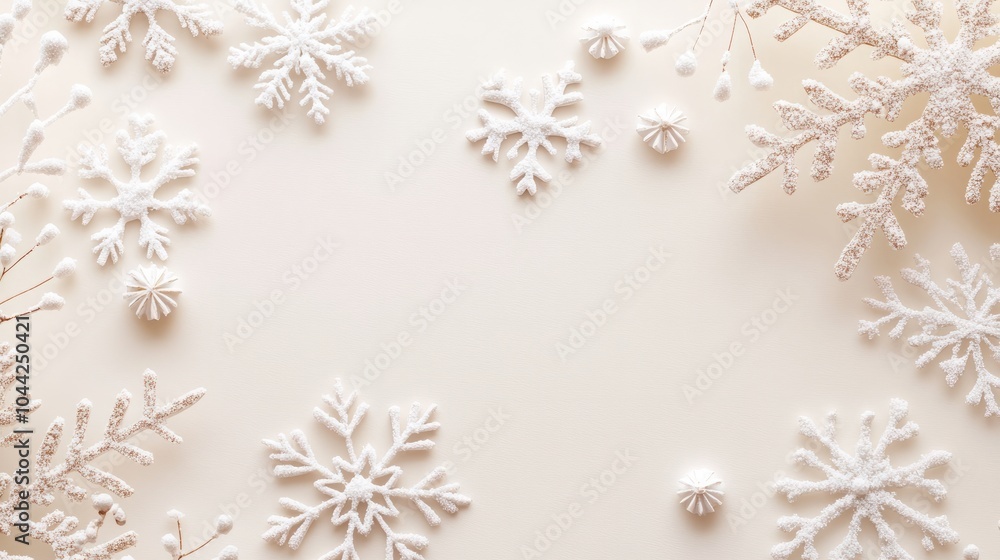 minimalistic and elegant backgorund with snowflakes minimalistic and elegant backgorund with snowflakes
