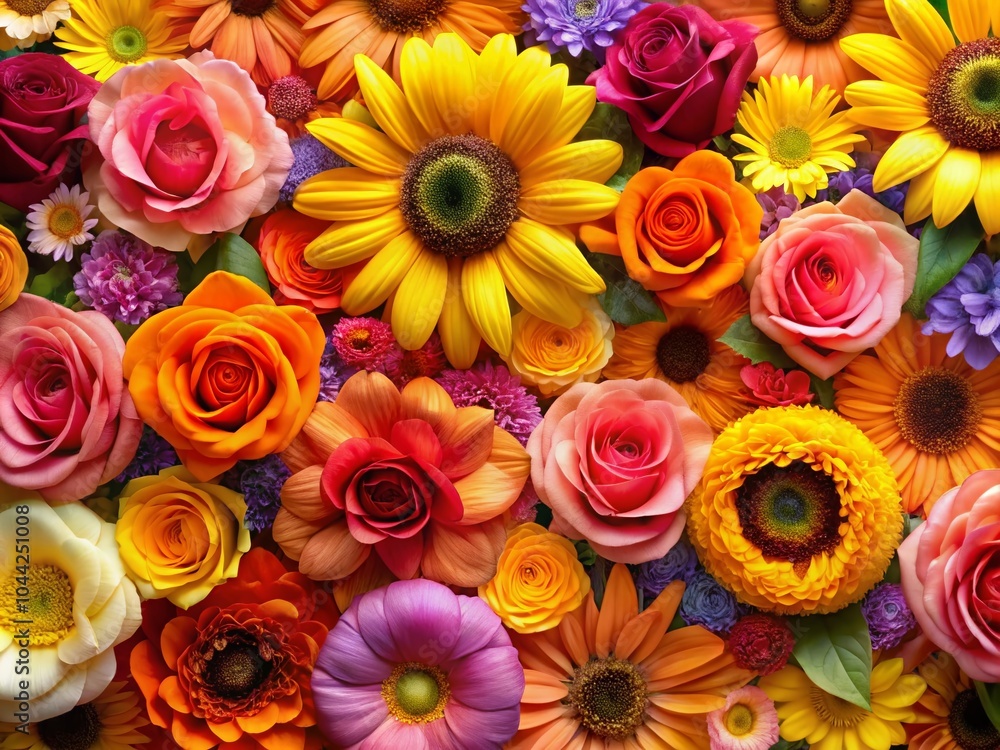 Vibrant Floral Background Wallpaper for Home and Office Decor - Beautiful Garden Scenes Vibrant Floral Background Wallpaper for Home and Office Decor - Beautiful Garden Scenes