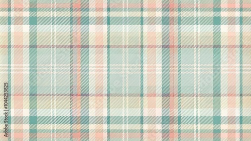 seamless pattern of muted pastel tartan plaid with Depth of Field