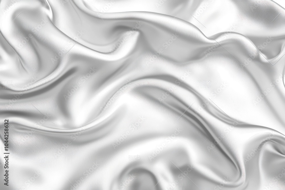 Fototapeta premium Abstract White Fabric with Soft Wrinkles and Subtle Texture