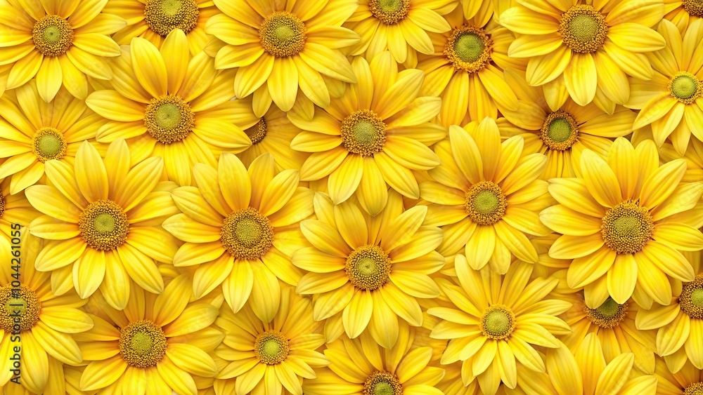 Seamless pattern with yellow flowers background Seamless pattern with yellow flowers background