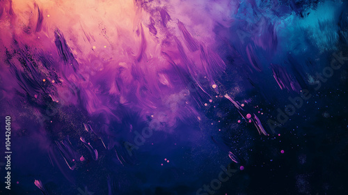 Minimalist galaxy-inspired liquid background with soft brush textures