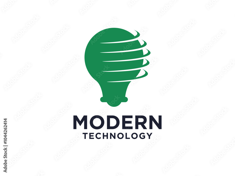 Logo Vector Bulb Electricity. Flat Logo Design Template Element. Logo Vector Bulb Electricity. Flat Logo Design Template Element.