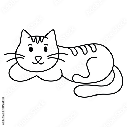 cat coloring page. Cat coloring book