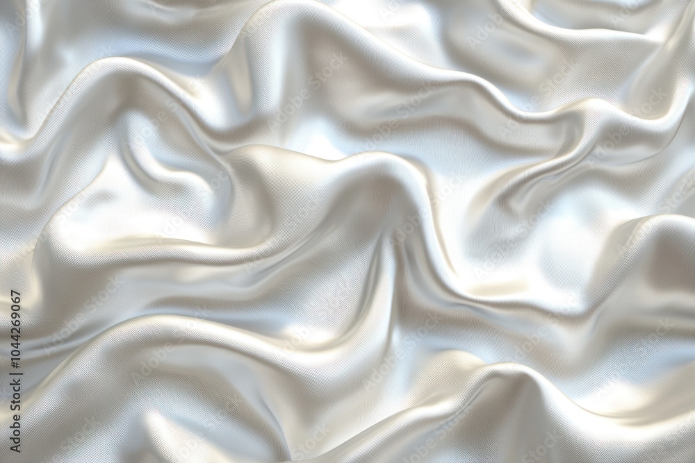 Abstract Texture of Soft, White, Draped Fabric Abstract Texture of Soft, White, Draped Fabric