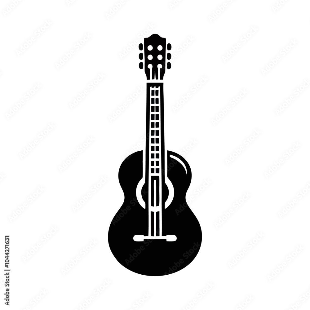 Obraz premium guitar logo icon symbol template design