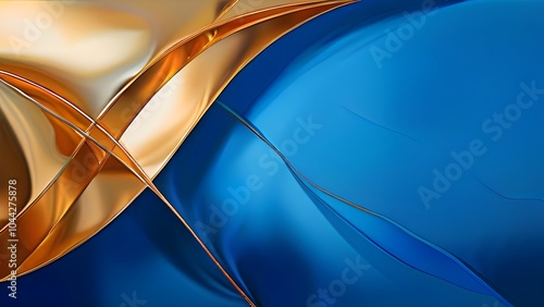 Yellow, gold, and blue abstract illustration for template, background, banner. Color gradient. Colorful, multicolor, mix, iridescent